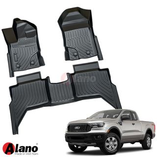 Thảm Lót Sàn Xe Ô Tô FORD Ranger 2018 -Đầu 2022( dáng cũ)-Chất Liệu TPE Cao Cấp.Dễ Vệ Sinh Chống Trầy Xước.Độ bền trên 5 năm. giá sỉ