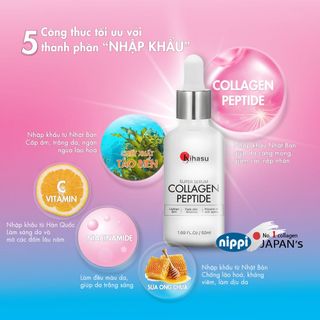 Tinh chất dưỡng sáng da, mờ sạm nám, tàn nhang đốm nâu, các đốm sắc tố trên da Collagen peptide Kihasu cho nam nữ