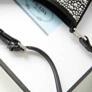 Túi Xách Nữ-Pra.Da-Cloe Bling -Màu Đen -Bán Sỉ-Bán Buôn