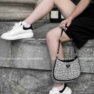 Túi Xách Nữ-Pra.Da-Cloe Bling -Màu Đen -Bán Sỉ-Bán Buôn