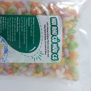 Nui gạo lức, rau củ ngũ sắc. đủ hình dạng. sản phẩm tự nhiên, tốt cho sức khỏe