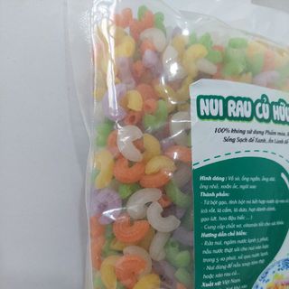 Nui gạo lức, rau củ ngũ sắc. đủ hình dạng. sản phẩm tự nhiên, tốt cho sức khỏe