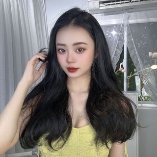 Tóc giả kẹp chữ U xoăn đuôi dài Ku13