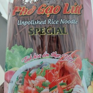 Bún gạo lứt đỏ đen. Thực phẩm healthy
