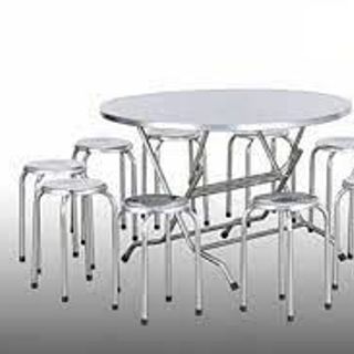 BÀN TRÒN INOX 304 ( DÀY 1.2MM)  RỘNG 1M2