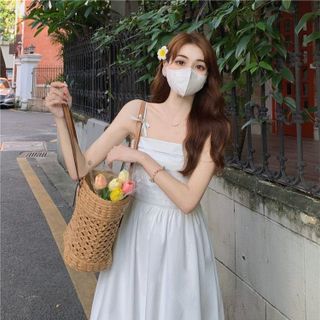 ĐẦM MAXI XẾP LI 2 DÂY NƠ – DT1731