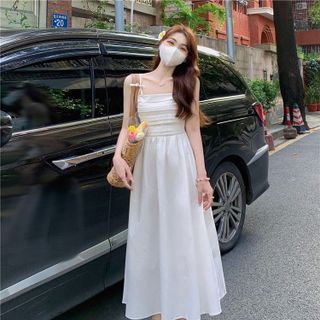 ĐẦM MAXI XẾP LI 2 DÂY NƠ – DT1731