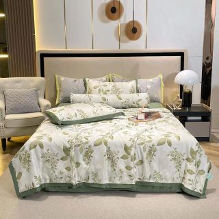 Bộ chăn ga gối Lụa Thái 5 món