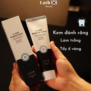 Kem đánh răng Hàn Quốc siêu trắng răng LATH WHITENING, giảm ố vàng răng trong 7 ngày 100g
