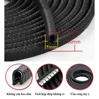 Gioăng Cao Su, Nẹp Viền Cửa Chữ U Lõi Thép chống va đập.