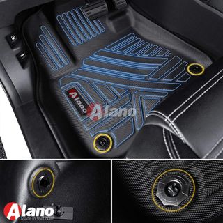 Thảm Lót Sàn Xe Ô tô  Kia Rio 2018-2021 (sedan và hatchback) -Chất liệu TPE Thương Hiệu ALANO.Dễ Vệ Sinh Chống Trầy Xước-Độ Bền Trên 5 Năm