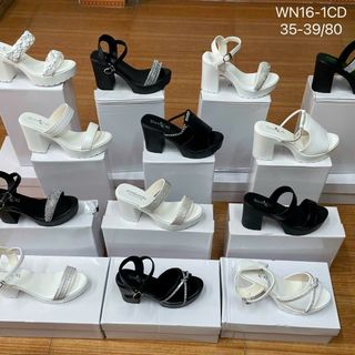 Lô giày cao gót quai hậu đính đá