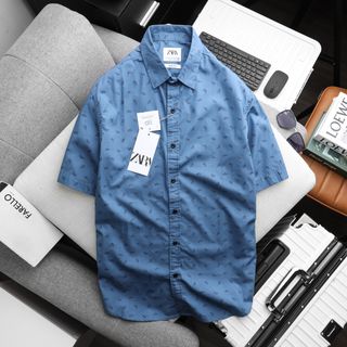 Áo sơ mi nam, sơ mi ngắn tay nam cao cấp, chất CCOTTON mịn , thoáng thấm hút ok , co giãn nhẹ, màu đẹp, dễ phối dễ bán , thiết kế Đơn giản LOGO THÊU TRỰC TIẾP Tạo điểm nhấn tôn dáng - size từ 55kg - 85kg