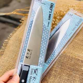 Dao nhà bếp lưỡi nhọn inox cao cấp bản nhỏ Seki KAI  lỡi dài 18cm nhập khẩu Nhật Bản