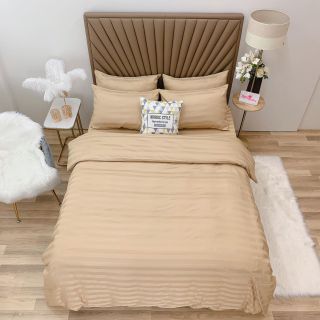 Set chăn ga Cotton sọc 3F dành cho khách sạn