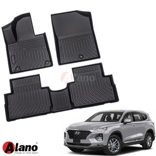 Thảm Lót Sàn Xe Ô Tô HYUNDAI Santa FE  2021 (dáng mới) - 2022 -Chất Liệu TPE Cao Cấp.Dễ Vệ Sinh Chống Trầy Xước.Độ bền trên 5 năm. giá sỉ