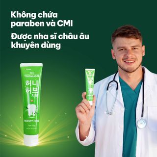 Kem đánh răng Hàn Quốc Lath Honey Herb, giảm sưng viêm nướu, trị hôi miệng 150g - Lath beauty