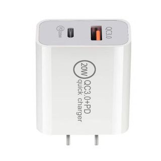 QC3.0 Sạc Nhanh PD Sạc 20W Áp Dụng Cho Apple Android USB-A + Type-C Dual Port Đầu Sạc Tiêu Chuẩn Hoa Kỳ