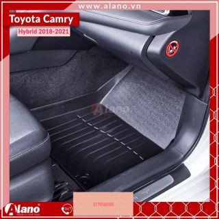 Thảm Lót Sàn Xe Ô Tô  Toyota Camry Hybrid 2018-2022-Chất Liệu TPE Cao Cấp.Dễ Vệ Sinh Chống Trầy Xước.Độ bền trên 5 năm.