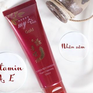 Sữa Rửa Mặt Hồng Sâm My Gold Hàn Quốc