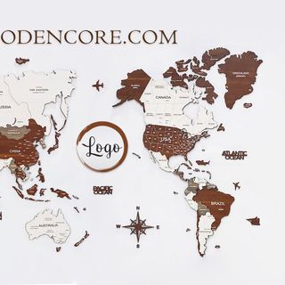 Bản đồ gỗ treo tường - Mẫu Chocolate - giá sỉ - giá bán buôn