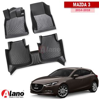 Thảm Lót Sàn Xe Ô Tô MAZDA 3 (sendan) 2014-2019 -Chất Liệu TPE Cao Cấp.Dễ Vệ Sinh Chống Trầy Xước.Độ bền trên 5 năm. giá sỉ