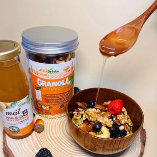 Tên sản phẩm: Granola Mật Hoa Dừa 300g - Detoko Food