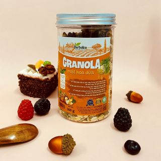 Tên sản phẩm: Granola Mật Hoa Dừa 300g - Detoko Food