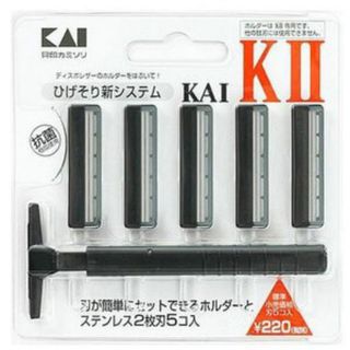 Set dao cạo 2 lưỡi kép KAI KAI (1 thân, 5 lưỡi)
