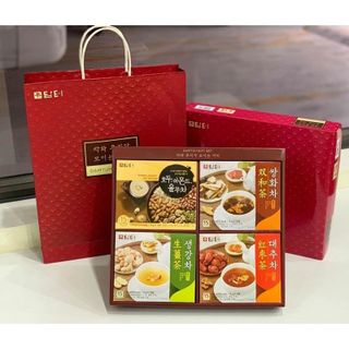 Bộ quà tặng 4 loại ngũ cốc và trà Damtuh Gift Set Hàn Quốc giá sỉ