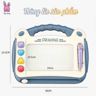 Bảng Vẽ Tự Xóa Thông Minh Nhiều Màu Sắc, Dễ Dàng Mang Theo, Tự Do Sáng Tạo Cho Bé