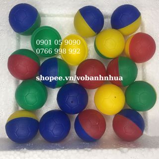 Sỉ 1000 vỏ trái banh nhựa thái (vỏ bi nhựa), made in Thái Lan, size chuẩn ~28mm, tinh xảo, vỏ dày dạng ghép đôi, khít, lỗ 2 mm. 1 hộp là 1000 trái banh tròn.