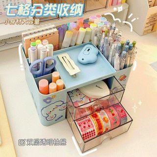 TỦ ĐỰNG PHỤ KIỆN 5 NGĂN BÚT 2 NGĂN KÉO