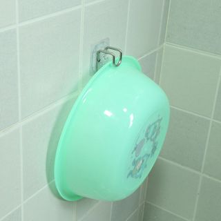 Móc treo thau dán tường, móc treo chậu thớt vật dụng gia đình siêu tiện lợi, tiết kiệm không gian