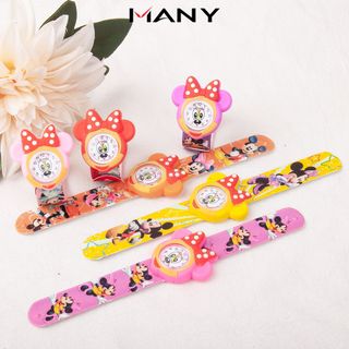 Đồng hồ trẻ em hình chuột Mickey dễ thương - Đồng hồ đeo tay cho bé trai gái hoạt hình MANY