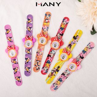 Đồng hồ trẻ em hình chuột Mickey dễ thương - Đồng hồ đeo tay cho bé trai gái hoạt hình MANY