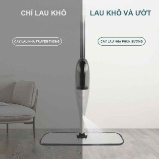 Tên sản phẩm: Cây Lau Nhà Phun Sương Tự Vắt Cao Cấp - Aurora