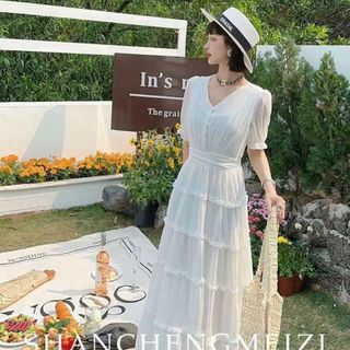Đầm maxi lụa tơ cao cấp DR986209