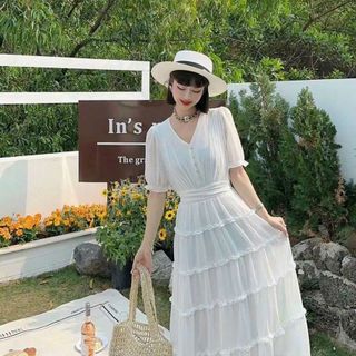 Đầm maxi lụa tơ cao cấp DR986209