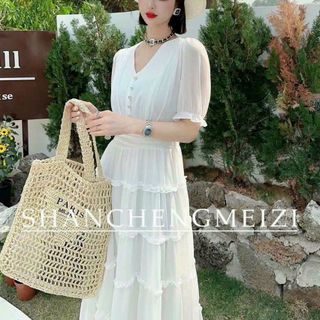 Đầm maxi lụa tơ cao cấp DR986209