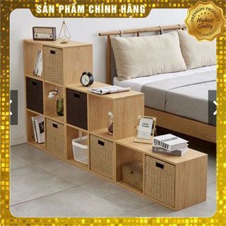 Kệ gỗ tổ ong đa năng - decor trang trí nhà - Gọn đẹp tiết kiệm diện tích - size 30x20x90 cm - 3 ô nhiều màu sắc