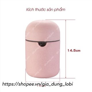 Máy vắt cam đầu vắt cam bằng tay kiêm dụng cụ ép hoa quả chất liệu nhựa lúa mạch 2in1 tiện lợi