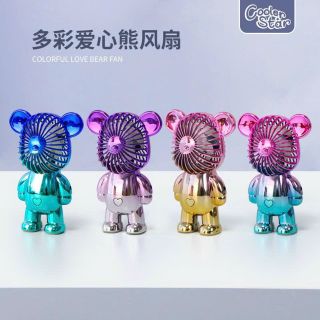 Quạt mini cầm tay hình gấu
