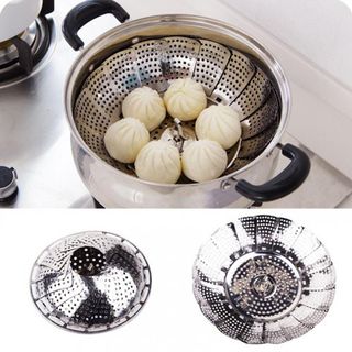 Vỉ hấp inox điều chỉnh độ mở rộng 24cm nhập khẩu Nhật Bản