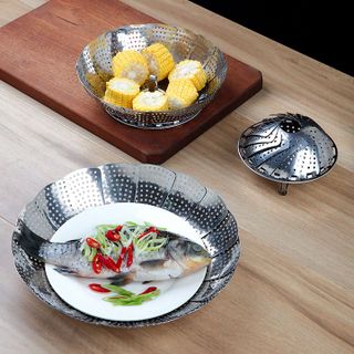 Vỉ hấp inox điều chỉnh độ mở rộng 24cm nhập khẩu Nhật Bản