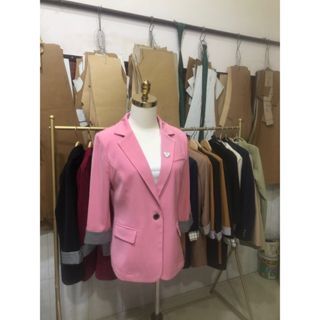 Áo vest nữ form ngắn tay lỡ có phối tay - A3