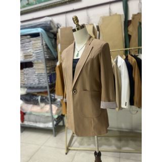 Áo vest nữ form dài tay lỡ - A1