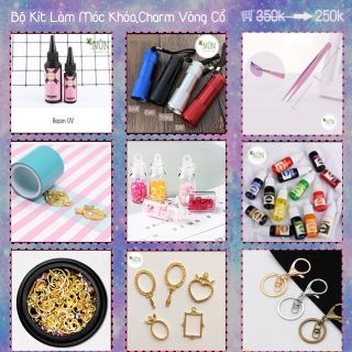 Bộ Kit Làm Móc Khóa,Dây Chuyền Handmade