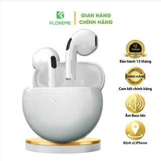 Tai Nghe Không Dây Bluetooth Floveme P6, Chính Hãng Âm Thanh Chuẩn HIFI Dùng Cho IOS Android Cảm Biến, Bluetooth 5.0