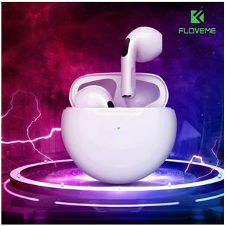 Tai Nghe Không Dây Bluetooth Floveme P6, Chính Hãng Âm Thanh Chuẩn HIFI Dùng Cho IOS Android Cảm Biến, Bluetooth 5.0